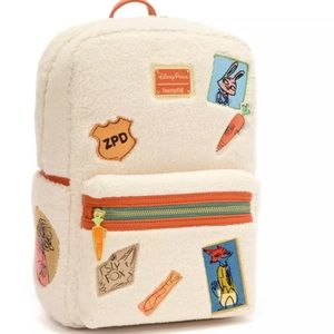 White fabric Disney Zootopia backpack